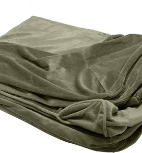 Replacement Dog Bed Cover Faux Fur & Velvet Sofa-Style, Machine Washable - Dark Sage, Jumbo (X-Large)