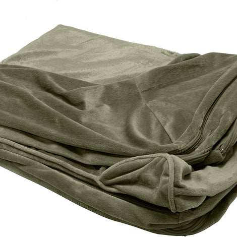 Replacement Dog Bed Cover Faux Fur & Velvet Sofa-Style, Machine Washable - Dark Sage, Jumbo (X-Large)