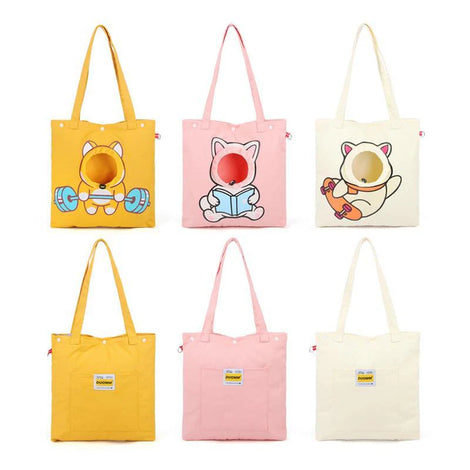Portable Pet Canvas Single-Shoulder Bag